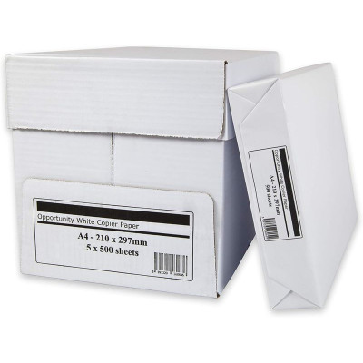 5 ramettes a4 - 80gr 500f Office paper / ind blancheur 150ci