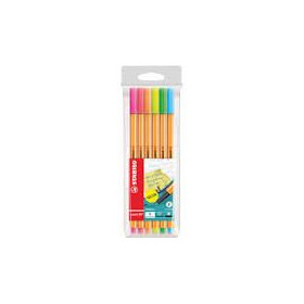 STABILO Feutre Finelinet Neon lot de 6