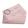 50 Flashcards bristol A6 lignées 5 ass.