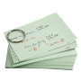 50 Flashcards bristol A6 lignées 5 ass.