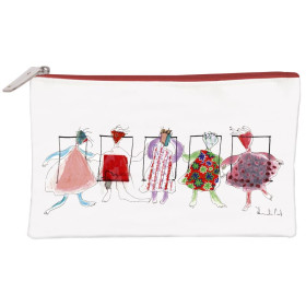 Ritournelle, Trousse plate, 22 x 1 x 14 cm, simili cuir.