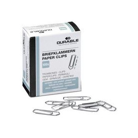 Boite de 1000 Trombones, galvanisé, 32 mm DURABLE