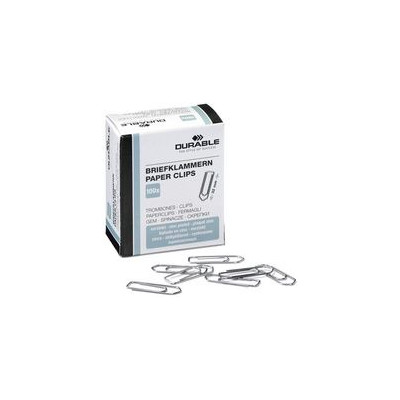 Boite de 1000 Trombones, galvanisé, 32 mm DURABLE