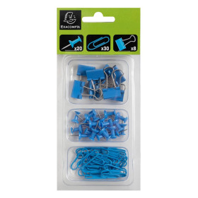 Kit de 58 attaches Iderama bleu clair