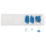Kit de 58 attaches Iderama bleu clair