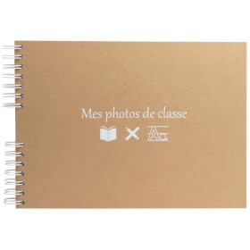 Alb spiralé 50p 32x22 Photo classe kraft
