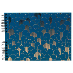 Alb spiralé 50p noir 32x22 Néo Déco bleu