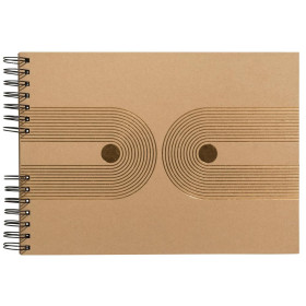 Alb spir 50p noir 32x22 cm Graphik kraft