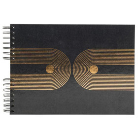 Alb spir 50p noir 32x22 cm Graphik noir