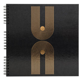 Alb spir 60p noir 32x32cm Graphik noir