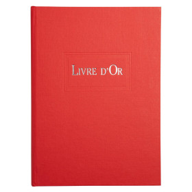 LIVRE D'OR    1M.220X170 ROUGE