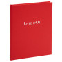 LIVRE D'OR    1M.220X170 ROUGE
