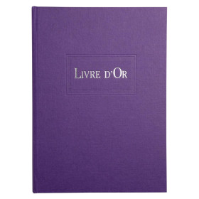 LIVRE D'OR    1M.220X170 VIOLET