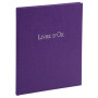 LIVRE D'OR    1M.220X170 VIOLET