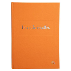 LIVRE DE RECETTES 220X170 96 P ORANGE