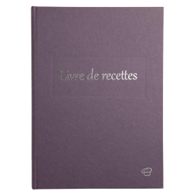 LIVRE DE RECETTES 220X170 96 P VIOLET