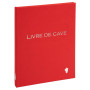 LIVRE DE CAVE.220X170.96 PAGES ROUGE