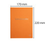 LIVRE DE RECETTES 220X170 96 P ORANGE