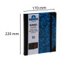 REG MARBRE 220x170. 192P LIGNE BLEU