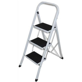 Wnd escabeau 3 marches blc/n bes730073