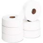 Lot de 6 rouleaux de papier hygiennique maxi jumbo ouate blanc pur 8.5cm x 35cm