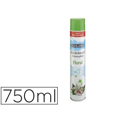 Désodorisant coldis usage professionnel parfum floral aérosol 750ml. ambiance fr