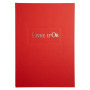 LIVRE D'OR .1M. 297X210 ROUGE
