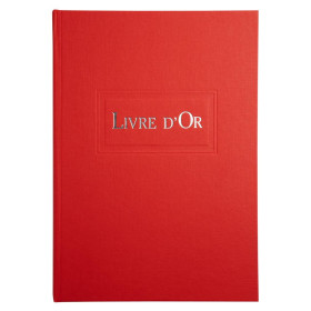 LIVRE D'OR .1M. 297X210 ROUGE