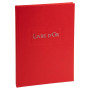 LIVRE D'OR .1M. 297X210 ROUGE