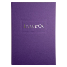 LIVRE D'OR .1M. 297X210 VIOLET