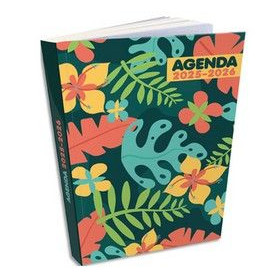 Agenda Scolaire jungle 12 x 17cm. 1 jour / page. 288 pages