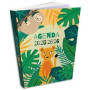 Agenda scolaire 2025 tigre 12 x 17cm 1 jour / page. 288 pages