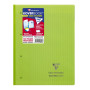 Koverbook bloc de cours agrafé grand côté perfo. 4 trous 22,3x29,7cm 160p séyès