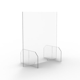 LOT DE 5 ECRANS DE PROTECTIONPLEXIGLAS H70 X L63 CM EP.5 MM