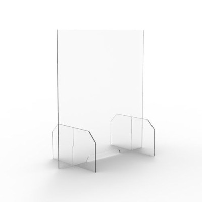 LOT DE 5 ECRANS DE PROTECTIONPLEXIGLAS H70 X L63 CM EP.5 MM
