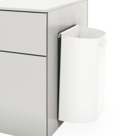 BAC A DECHETS 9L BLANC - FIXAION MAGNETIQUE OG