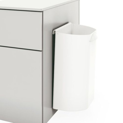BAC A DECHETS 9L BLANC - FIXAION MAGNETIQUE OG