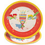 10 Assiettes carton rond 23cmSuper héros