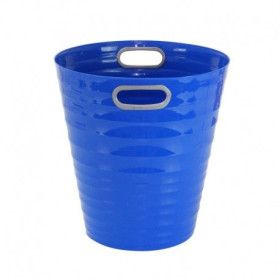 Poubelle, corbeille papier avec poignés 12,5 litres bleu