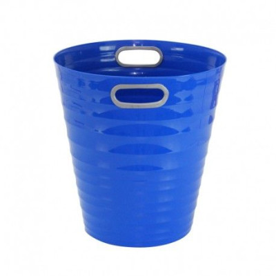 Poubelle, corbeille papier avec poignés 12,5 litres bleu