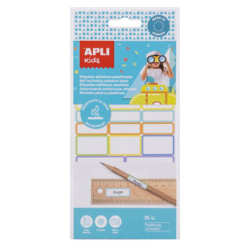 Pochette 35 Etiquettes ADHESIVES PLASTIFIEES FR