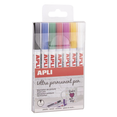 EXTRA FINE TIP PERMANENT PEN ASS.COL. 7U