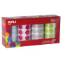 PACK 4 RLX GOMMET D20 BL/FU/GR/VE 7080U
