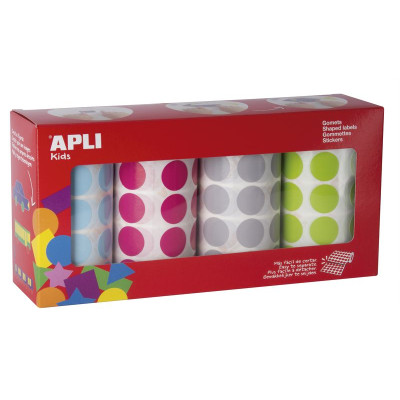 PACK 4 RLX GOMMET D20 BL/FU/GR/VE 7080U