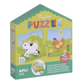 B.MY FIRST PUZZLE + STICKERS           OB