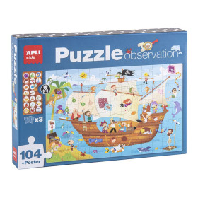 B.PUZZLE OBSERVATION BATEAU PIRATE 104U