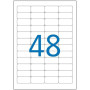 P20F 960 Etiquettes POLYESTER JAUNE 45.7X21.2
