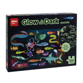 B.PUZZLE GLOW IN THE DARK OCEAN 104U