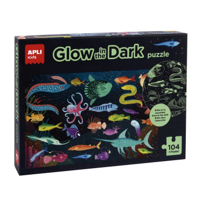 B.PUZZLE GLOW IN THE DARK OCEAN 104U