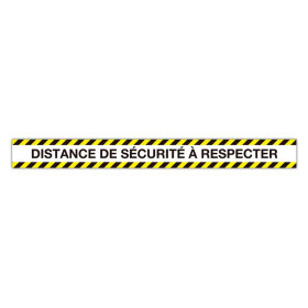 BANDE ADH DISTANCE DE SECURITE 100X10CMOB